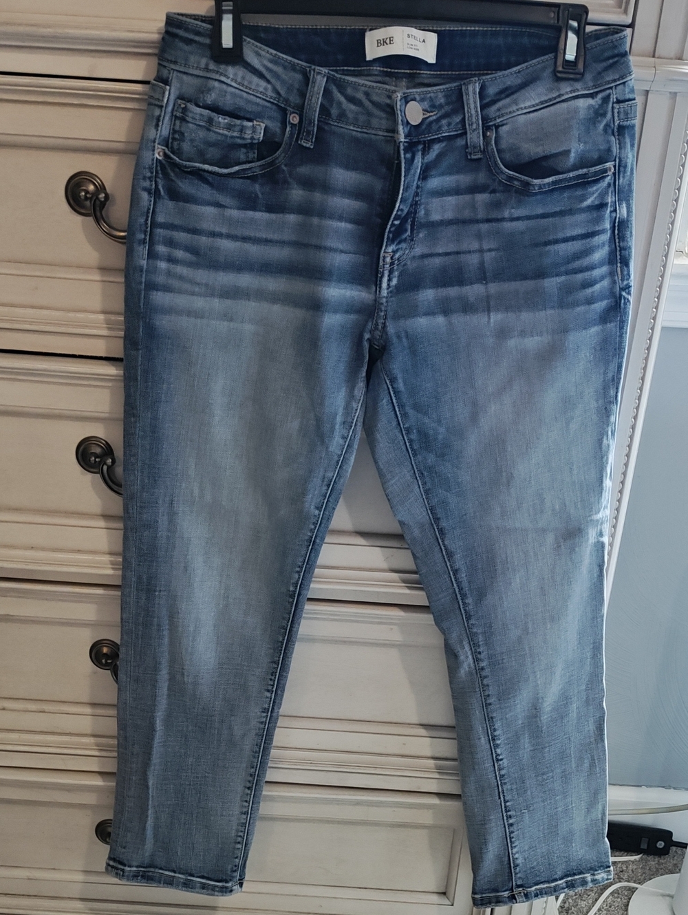 BKE Light Blue Cropped Ankle Jeans